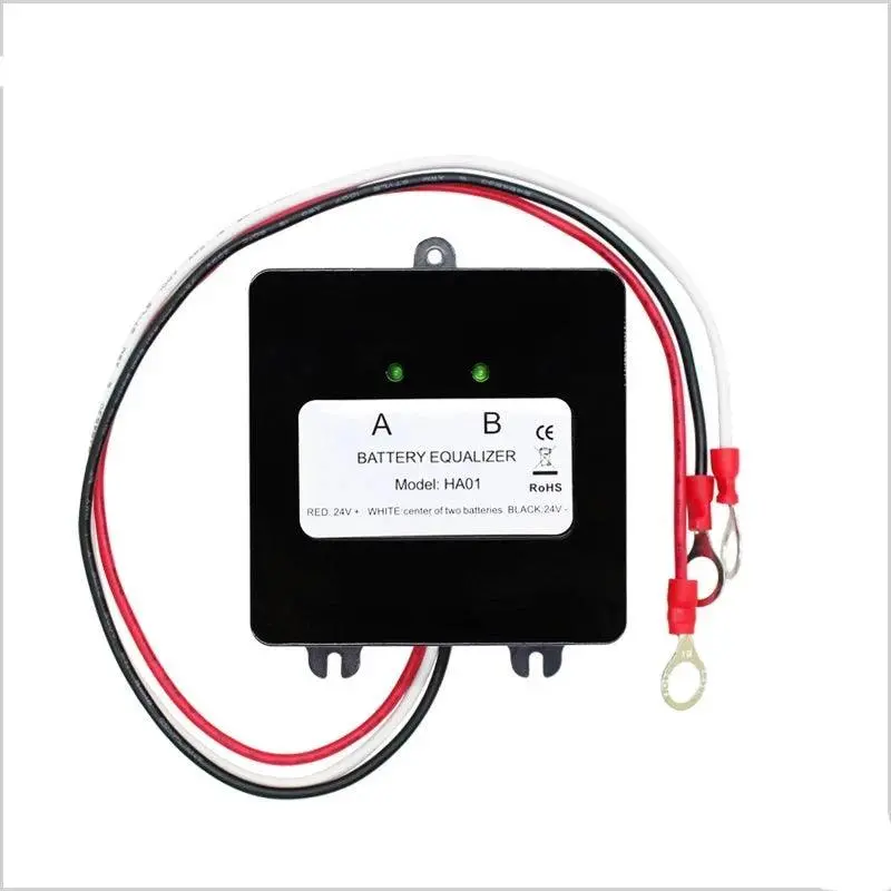 Battery Equalizer For 2X12v  Flood Agm Lead Acid Batteries Ha01 Voltage Balancer Lead Acid Battery Charger Regulator In Serial 1