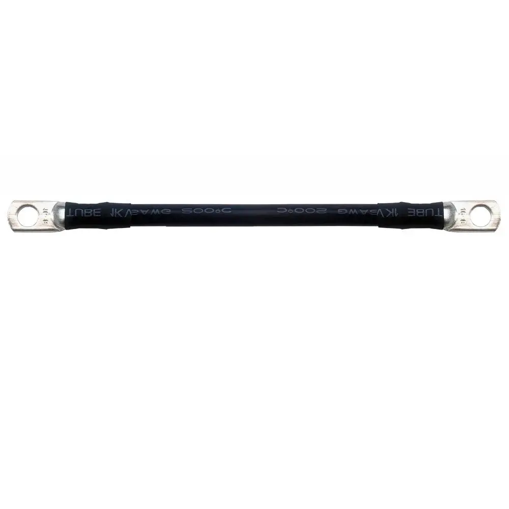 Black M6-M8 Very Soft Car Battery Cable Silicone Wire With Lug Ring Terminal Cable Black Red 5Awg 6Awg 7Awg 8Awg 1