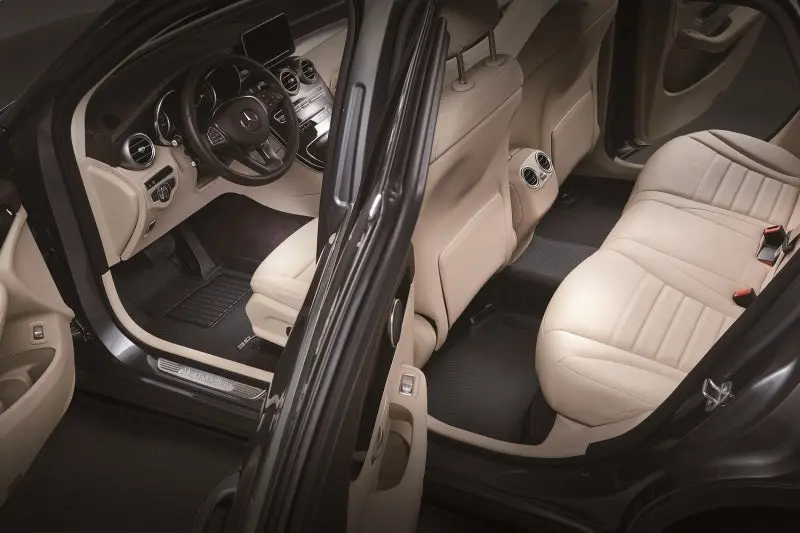 3D Maxpider 21-22 Tesla Model S Kagu 1St & 2Nd Row Floormats - Black 1
