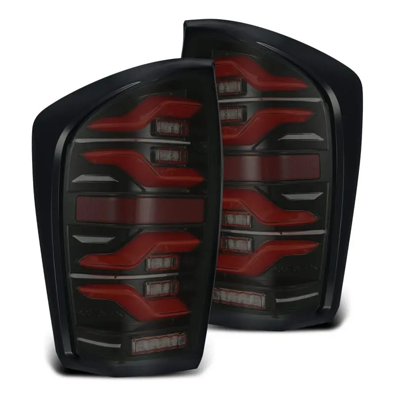 Alpharex 16-21 Toyota Tacoma Luxx Led Taillights Blk/Red W/Activ Light/Seq Signal 2