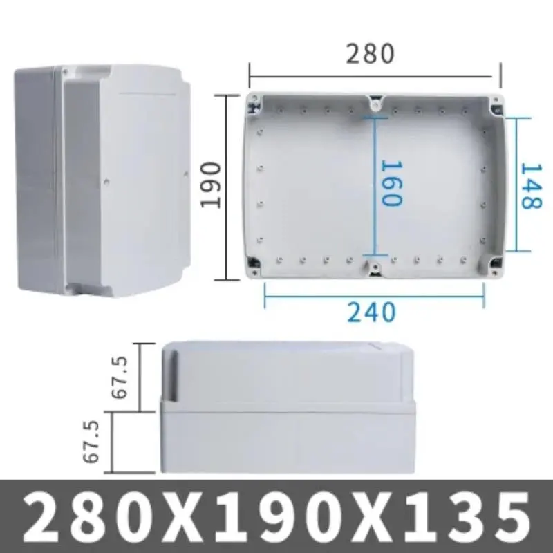 Big Size Outdoor Waterproof Case Enclosure Plastic Box Electronic Project Case Waterproof Junction Box For Electronics 12