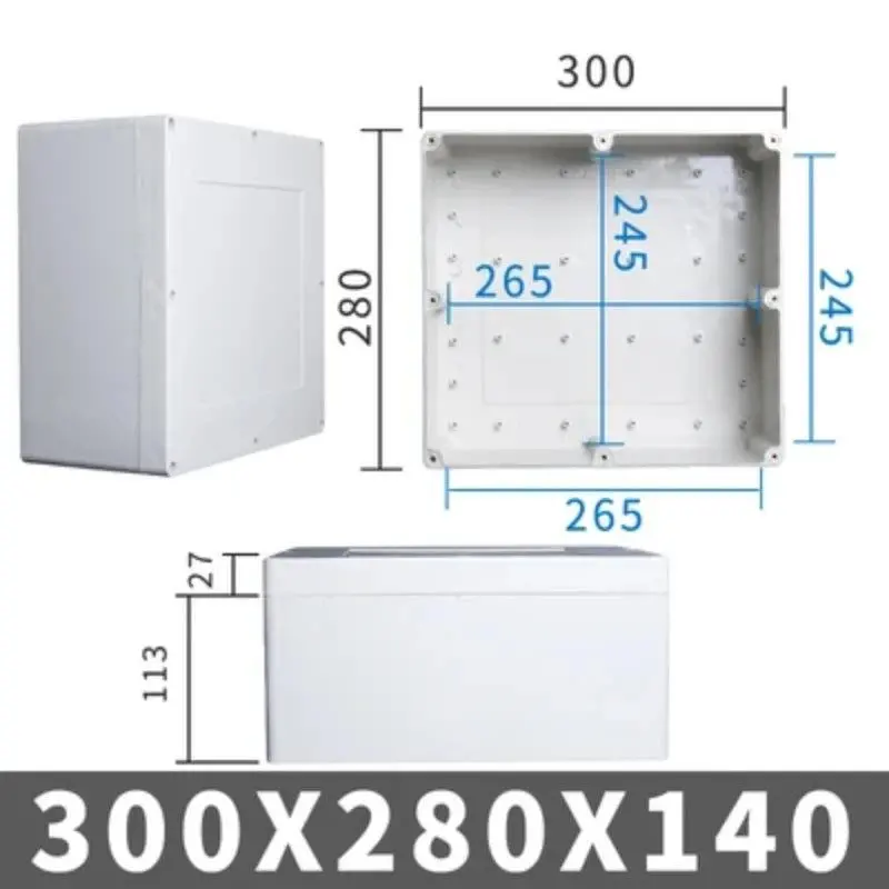 Big Size Outdoor Waterproof Case Enclosure Plastic Box Electronic Project Case Waterproof Junction Box For Electronics 16