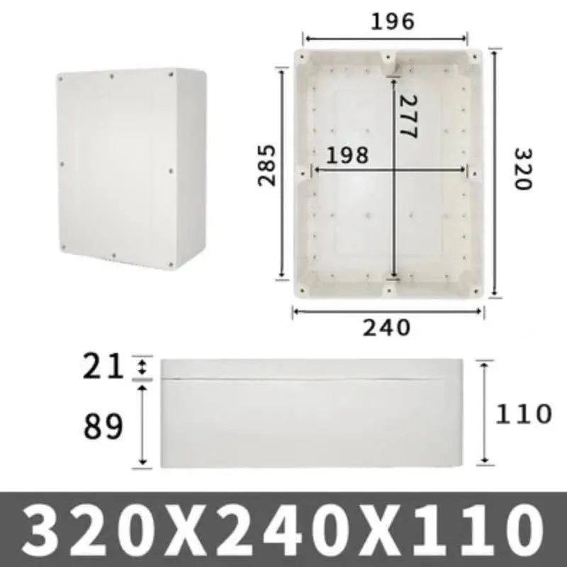 Big Size Outdoor Waterproof Case Enclosure Plastic Box Electronic Project Case Waterproof Junction Box For Electronics 19