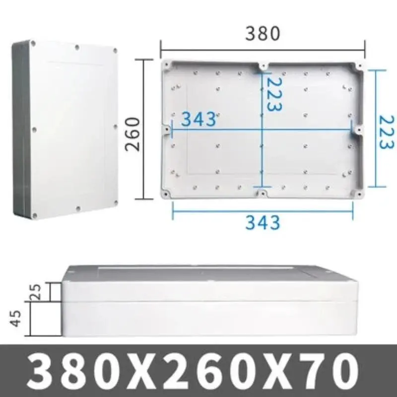 Big Size Outdoor Waterproof Case Enclosure Plastic Box Electronic Project Case Waterproof Junction Box For Electronics 17