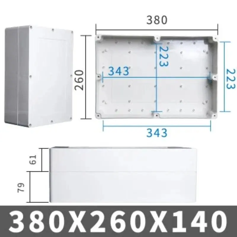 Big Size Outdoor Waterproof Case Enclosure Plastic Box Electronic Project Case Waterproof Junction Box For Electronics 21