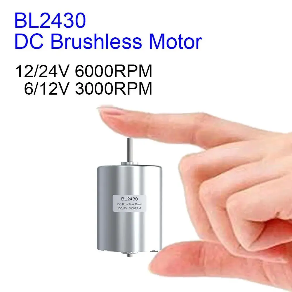 Bl2430 Dc Brushless 6W 12V 24V 6000 8000Rpm  (Support 6V 12V 3000 4000Rpm 5V 9V 18V 21V...) Bldc Micro Motor Forward And Reverse 1