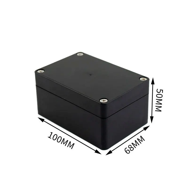 Black Box Outdoor Waterproof Case Plastic Box Electronic Project Case Instrument Waterproof Junction Box Housing 10