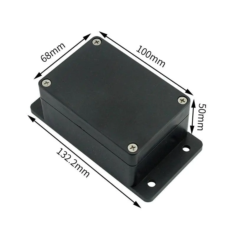 Black Box Outdoor Waterproof Case Plastic Box Electronic Project Case Instrument Waterproof Junction Box Housing 11