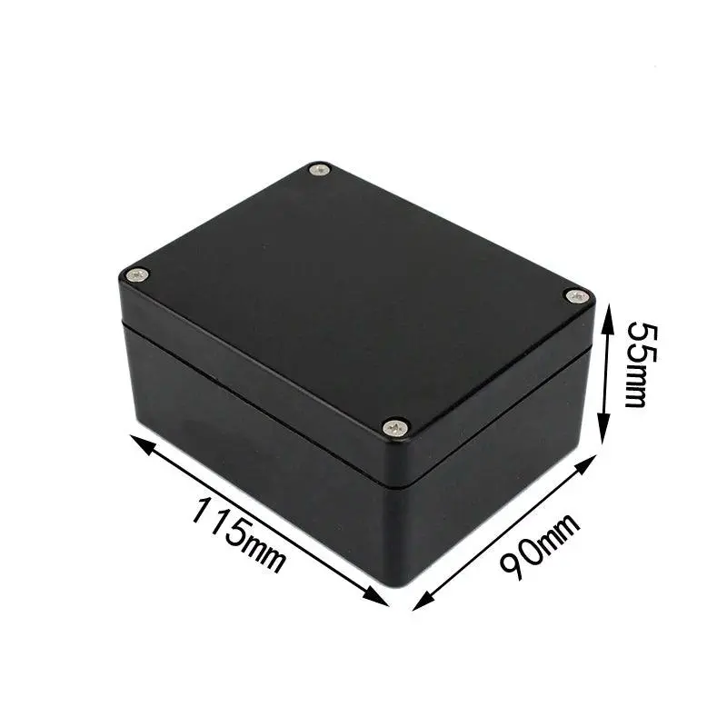 Black Box Outdoor Waterproof Case Plastic Box Electronic Project Case Instrument Waterproof Junction Box Housing 12