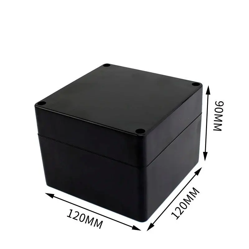 Black Box Outdoor Waterproof Case Plastic Box Electronic Project Case Instrument Waterproof Junction Box Housing 14