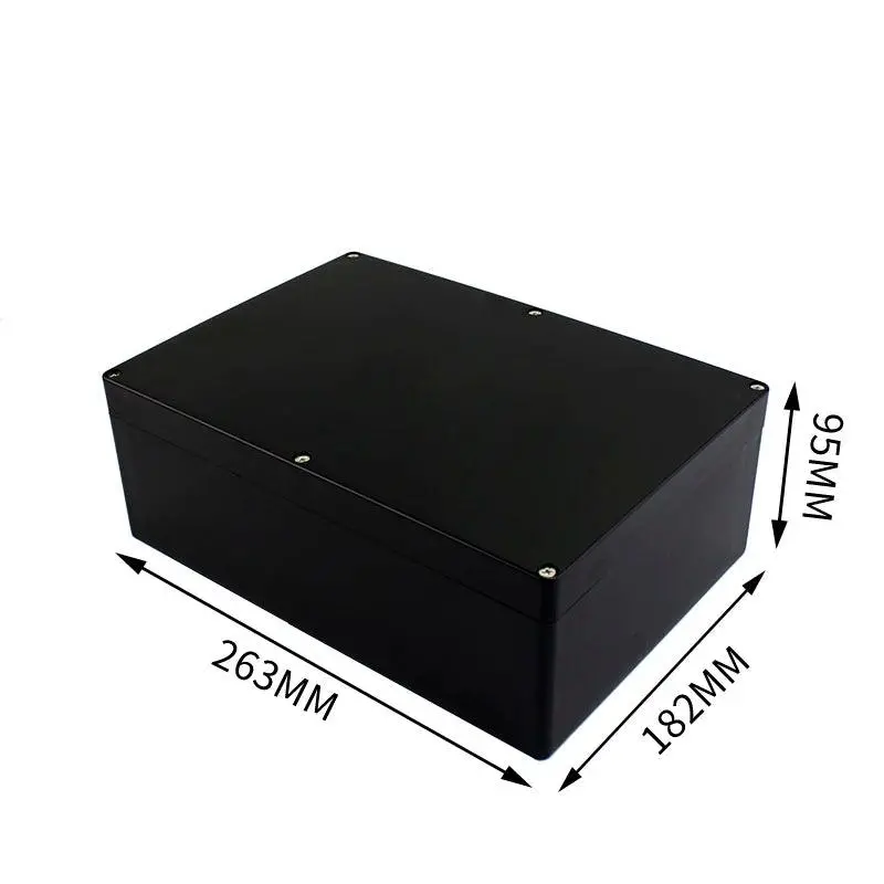 Black Box Outdoor Waterproof Case Plastic Box Electronic Project Case Instrument Waterproof Junction Box Housing 13