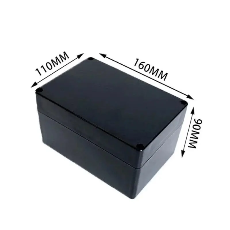 Black Box Outdoor Waterproof Case Plastic Box Electronic Project Case Instrument Waterproof Junction Box Housing 17