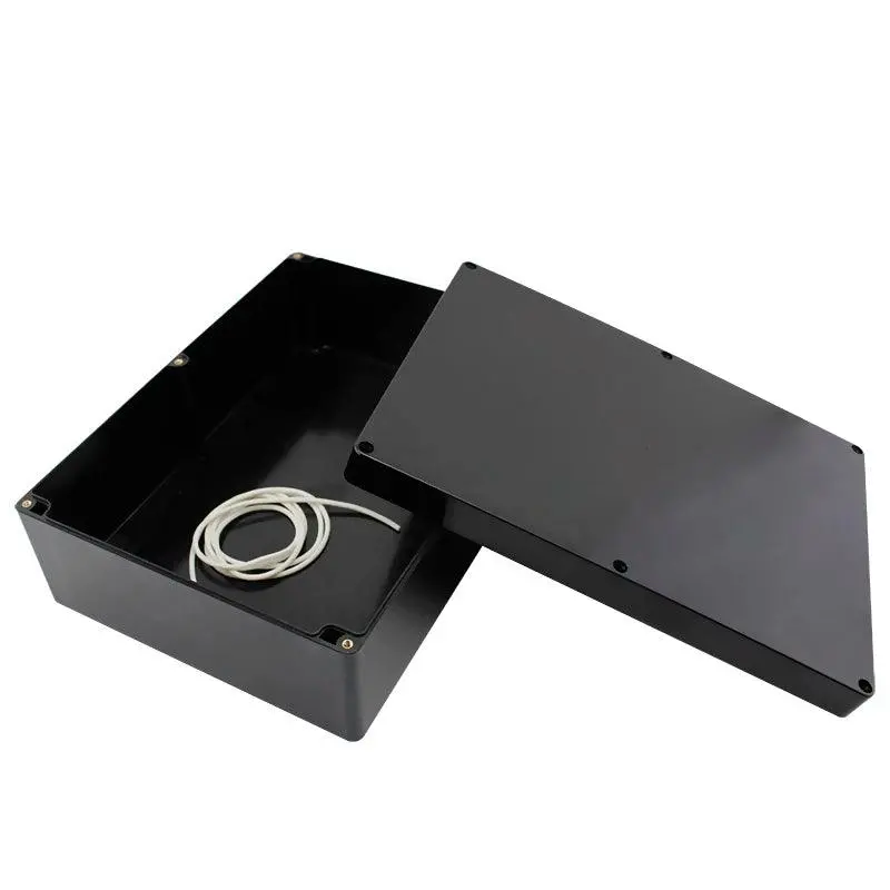 Black Box Outdoor Waterproof Case Plastic Box Electronic Project Case Instrument Waterproof Junction Box Housing 3
