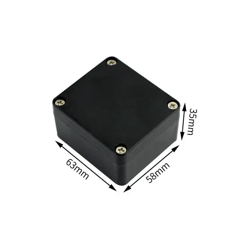 Black Box Outdoor Waterproof Case Plastic Box Electronic Project Case Instrument Waterproof Junction Box Housing 7