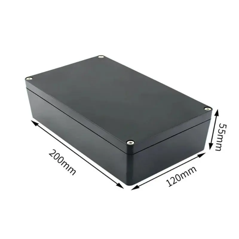 Black Box Outdoor Waterproof Case Plastic Box Electronic Project Case Instrument Waterproof Junction Box Housing 8