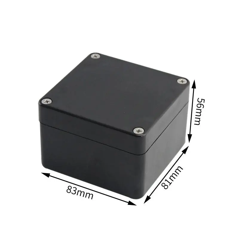 Black Box Outdoor Waterproof Case Plastic Box Electronic Project Case Instrument Waterproof Junction Box Housing 9