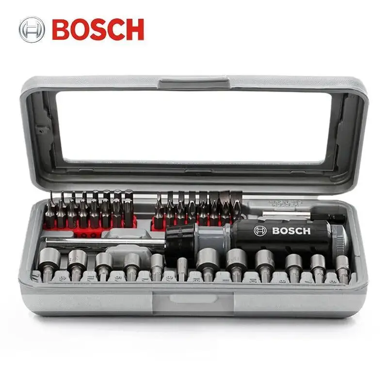 Bosch- 46-Piece Ratchet Hexagon Socket Phillips Screwdriver Combination Tool Set 1