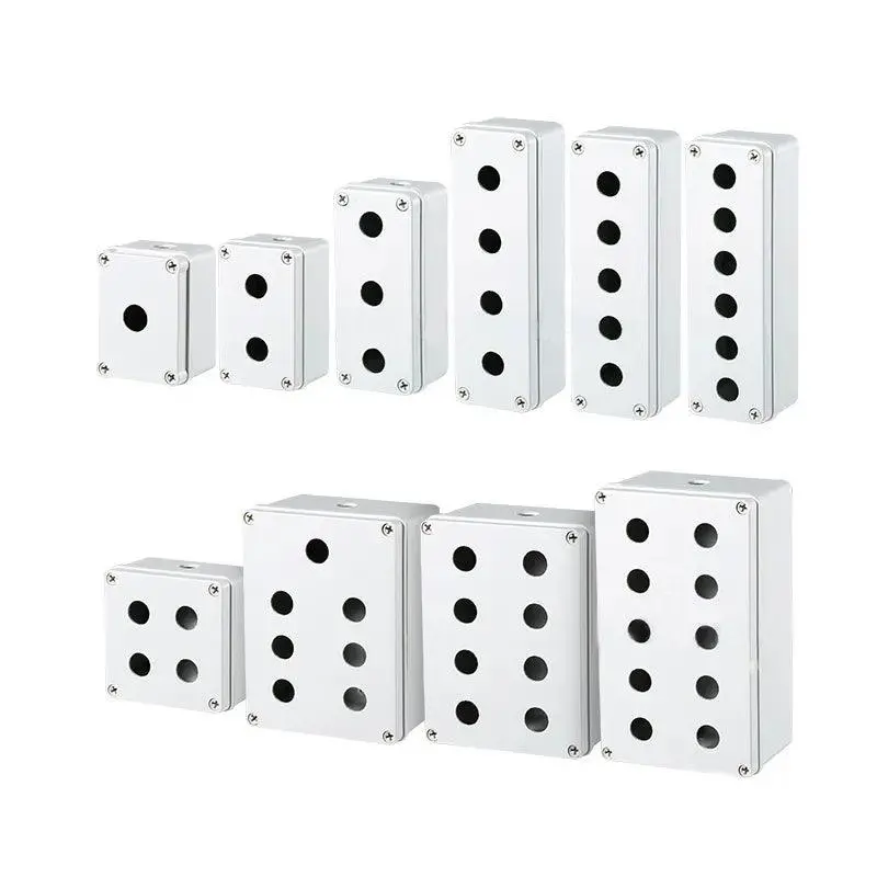 Button Switch Waterproof Box22mm Elevator Emergency Stop Self-Locking Start Stop Control Box Plastic Electrical Box Industry 1