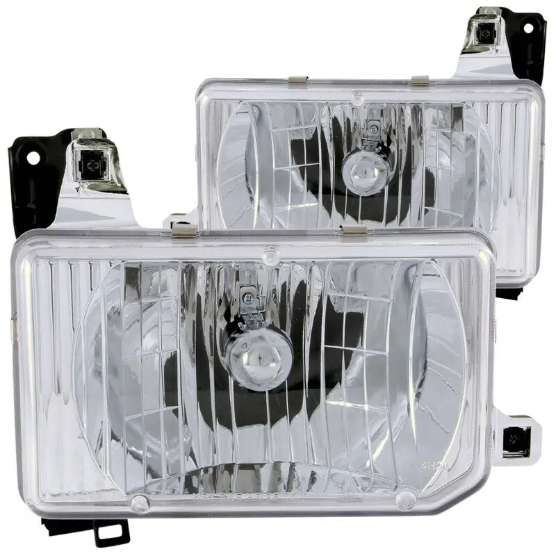 Anzo 1988-1989 Nissan Hardbody Crystal Headlights Chrome 2