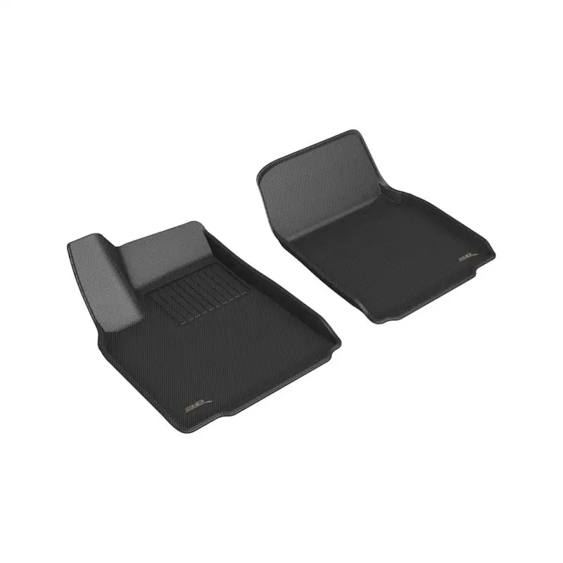 3D Maxpider 2022 Tesla Model X Kagu 1St Row Floormat - Black 1