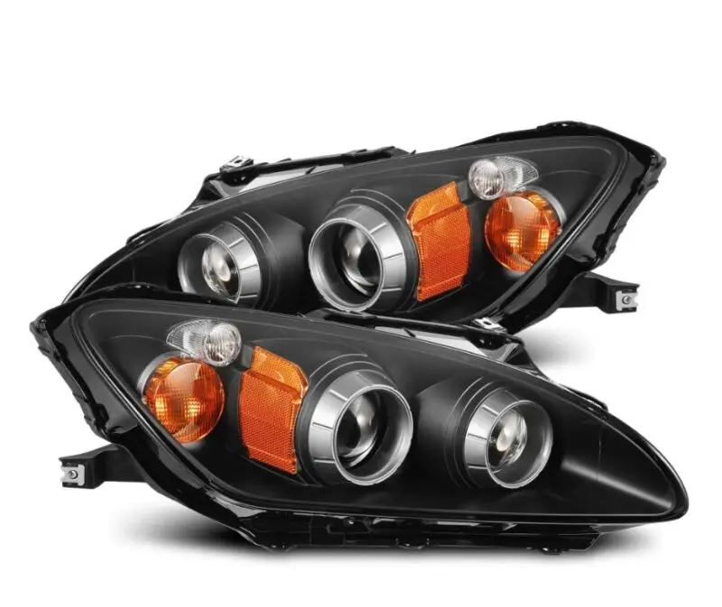 Alpharex 99-09 Honda S2000 Luxx-Series Projector Led Headlights - Black 1
