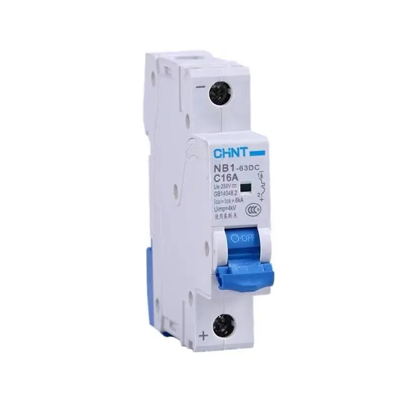 Chint 1P 2P 4P Dc250v Dc500v Dc1000v Nb1-63Dc Solar Energy Photovoltaic Dc Breaker 1
