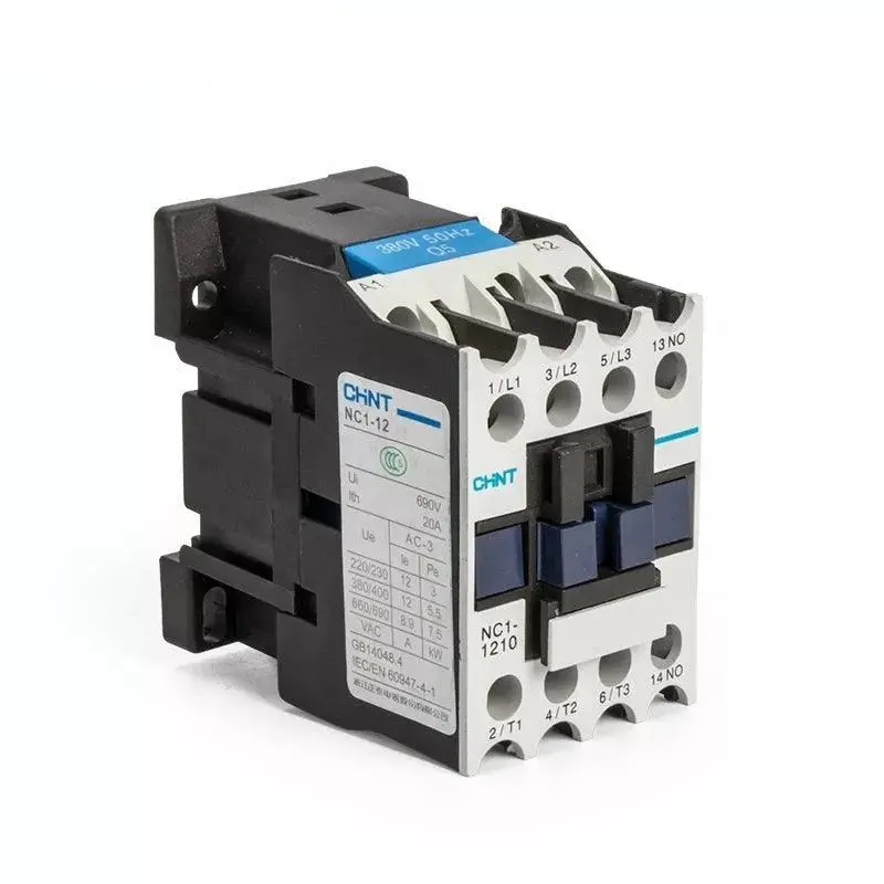 Chint Ac Contactor Electrical Cjx2 Nc1-1210 Ac220v Communication Contator Din Rail Mount 1