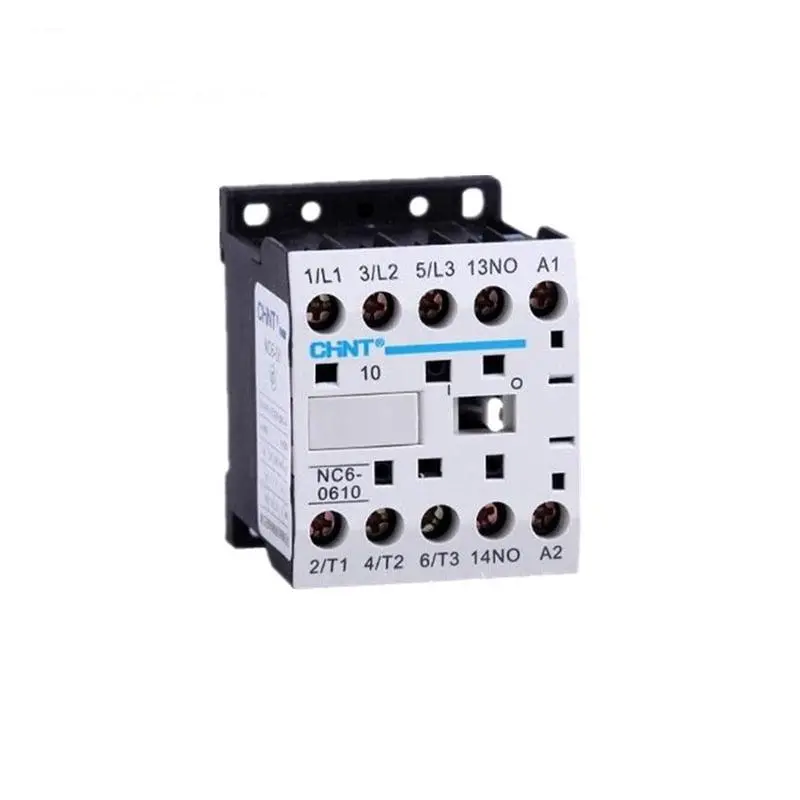 Chint Ac Contactor Nc6-0610 6A 1No Ac220v 24V 380V Normally Open 1