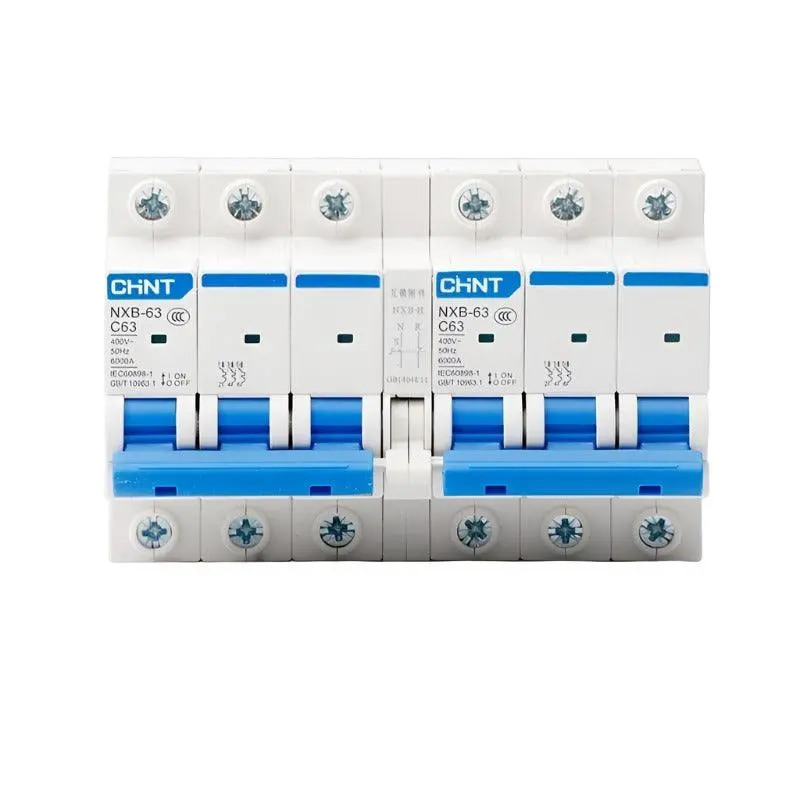 Chint Chnt Nxb-63 Dual Power Supply Interlock Switch New Dz47 Interlock Conversion 2Pc Type 63A City Power Switch 1