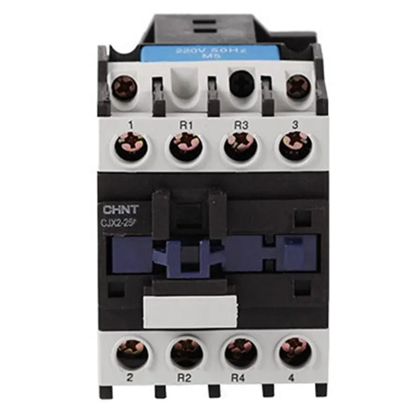 Chint Cjx2 4 Pole Ac220v 2Nc2no 4No Rail Mount Contactor Industrial Electric Contactor 1