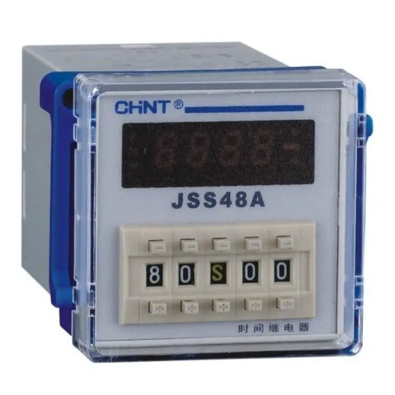 Chint Jss48a-S  Dh48s-S Digital Display Cycle Control Time Relay  220V 230V Ac 50/ 24Vdc 2