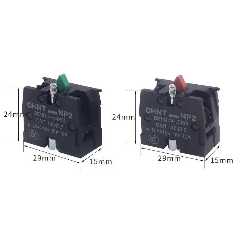 Chint Np2-Be101 Np2-Be102 Button Auxiliary Contact No Nc Be101 Be102 Zb2-Be101c Zb2-Be102c Attachment 2