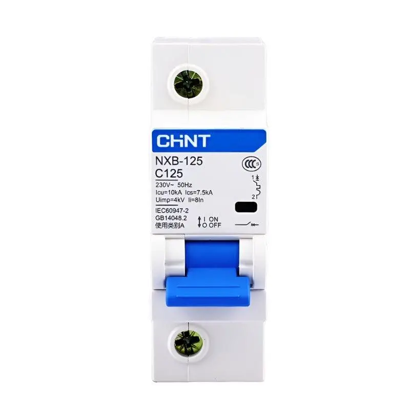 Chnt Chint Nxb-125 1P 63A 80A 100A 125A 230V 220V 50Hz  Miniature Circuit Breaker Mcb New Dz47 1