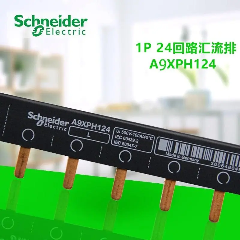 Circuit Breaker Connection,1P Copper Bar, Copper Teeth,Comb Busbar,Bus Bar,Single Input Single Output 24 Teeth 24 Bit A9xph124 1