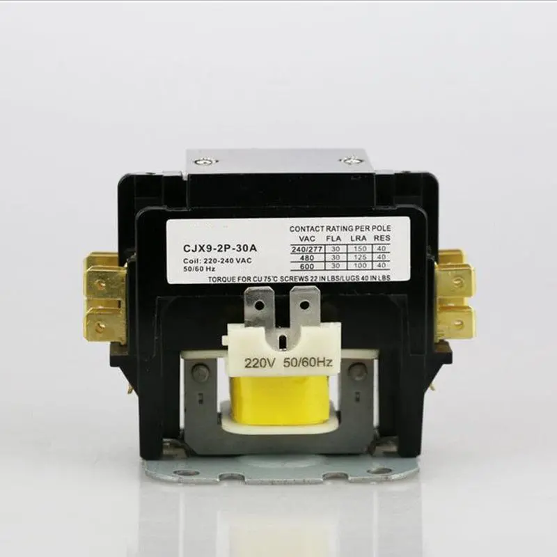 Cjx9 Series 240Vac 2P 40A Contactor Ac Contactor Two Pole Contactor Air Conditioner 1