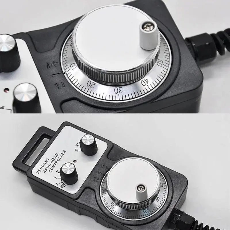 Cnc Pulser Handwheel 5V 12V 24V 6Pin Pulse 100 25 Manual Pulse Generator Hand Wheel Plc Cnc Machine 60Mm 80Mm Rotary Encoder 2
