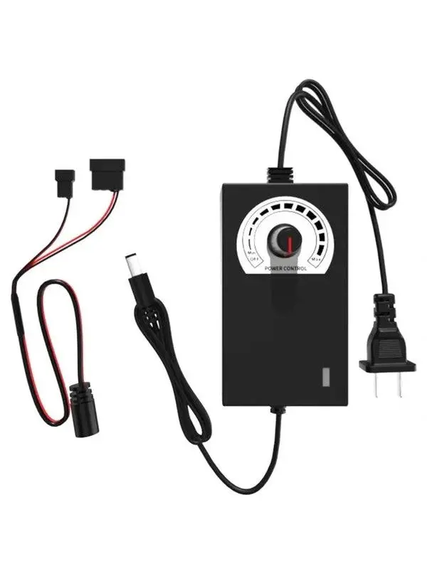 Computer Case Fan Speed Regulator Ac 220V To Dc 3V-12V 2A 5A Pwm 4P Adjustment 1