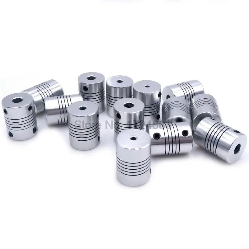 D19*L25 Aluminium Flexible Jaw Shaft Coupling 5 8 6.35Mm 8Mm 10Mm 1