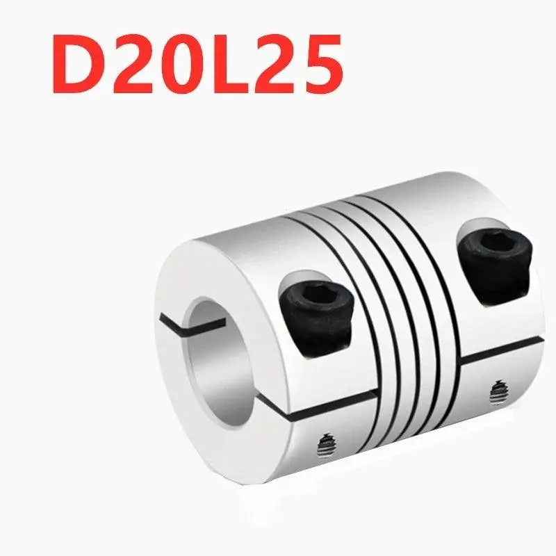 D20l25 Coupler 4Mm 5Mm 6Mm 6.35Mm 7Mm 8Mm 10Mm Aluminum Z Axis Flexible Coupling For Stepper Motor Shaft Couplings 3D Printer 1