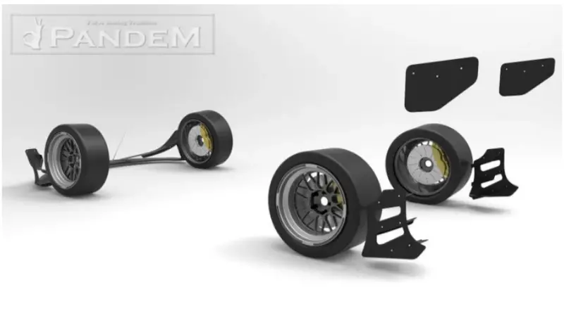 Greddy 2012+ Scion Fr-S Pandem Wide Body V3.5 Rear Canards 1