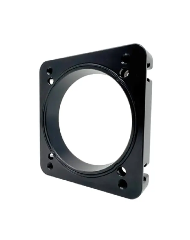 Torque Solution 06-21 Subaru Sti Ej Big Bore Manifold Big Bore 76Mm Throttle Body Adapter - Black 1