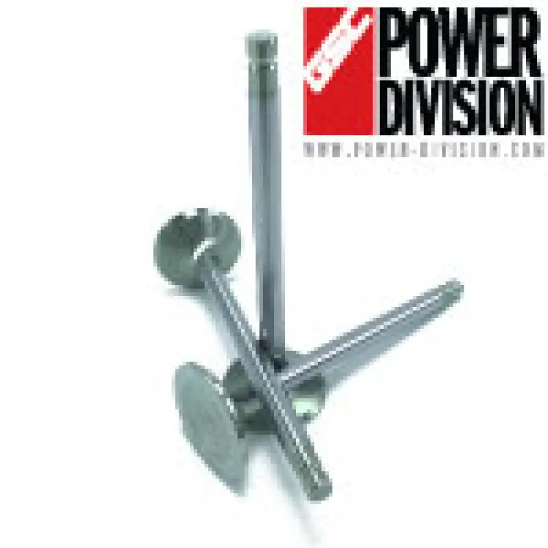 Gsc P-D Toyota 2Jz Chrome Alloy Polished Exhaust Valve - 30.0Mm Head (+1Mm) 6.6Mm Stem - Set Of 12 1
