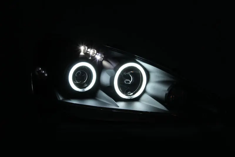 Anzo 2005-2006 Acura Rsx Projector Headlights W/ Halo Black 2