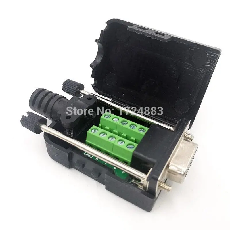 Db9 Serial Com Rs232 Transfer-Free Male Female Signals Terminals Connector D Sub 9Pin Hole 1