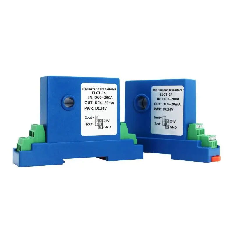 Dc 0-200A Electrical Current Transmitter 4-20Ma 0-5V Output / 8Mm Aperture|Ac220v Powered 1