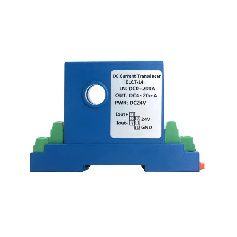 Dc 0-200A Electrical Current Transmitter Close Loop Ct  4-20Ma 0-5V Output 1