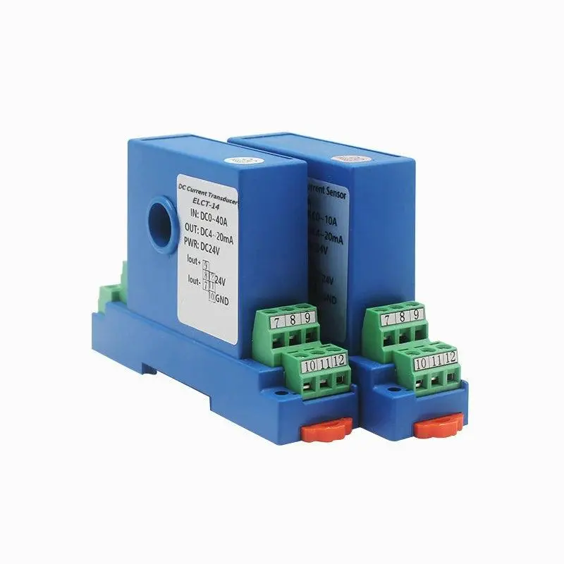 Dc 0-200A Electrical Current Transmitter Close Loop Ct 4-20Ma 0-5V Output 6