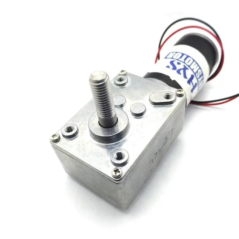 Dc Geared Motor Shaft Thread Screw M8 Length 25Mm Electric 12V 24V Low Speed High Torque Self-Locking Metal Gearmotor 5840-31Zy 1