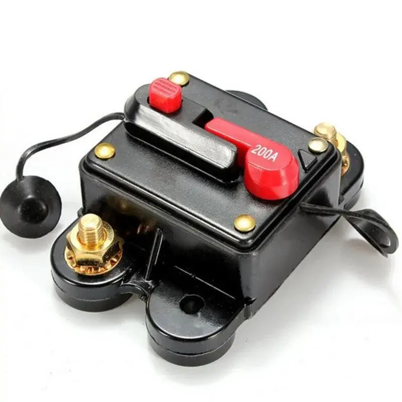 Dc12-24V Car Circuit Breaker 60-300A Car Automatic Recovery Switching Car Bike Audio Inline Fuse Circuit Breaker Fuse Holder 1