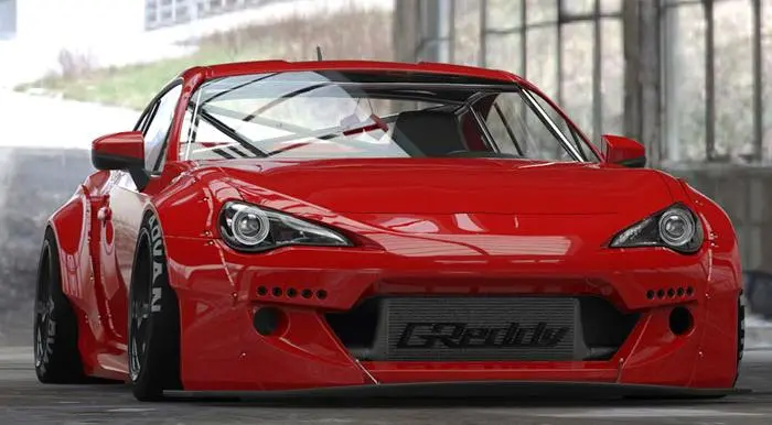 Greddy 13+ Scion Fr-S Version 2 Greddy X Rocket Bunny 86 Aero Front Bumper Only 1